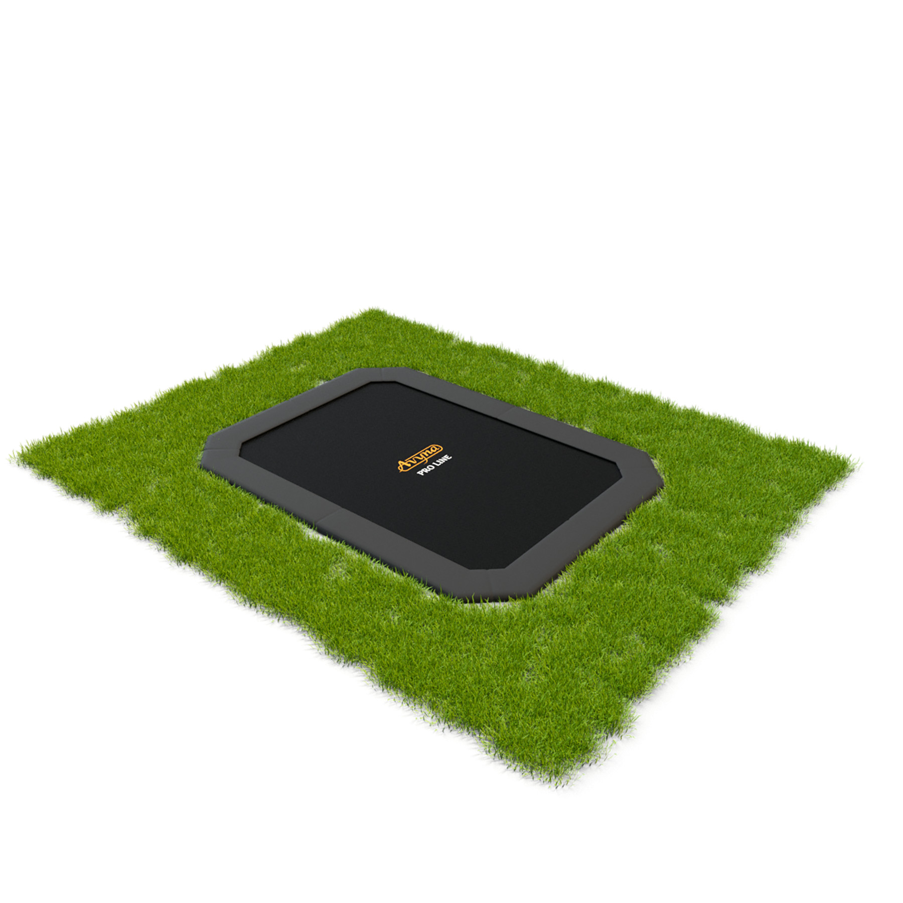 Avyna Trampolin Flatlevel Pro-Line - 520 x 305 cm (352) - HD Plus Schutzrand - Grau