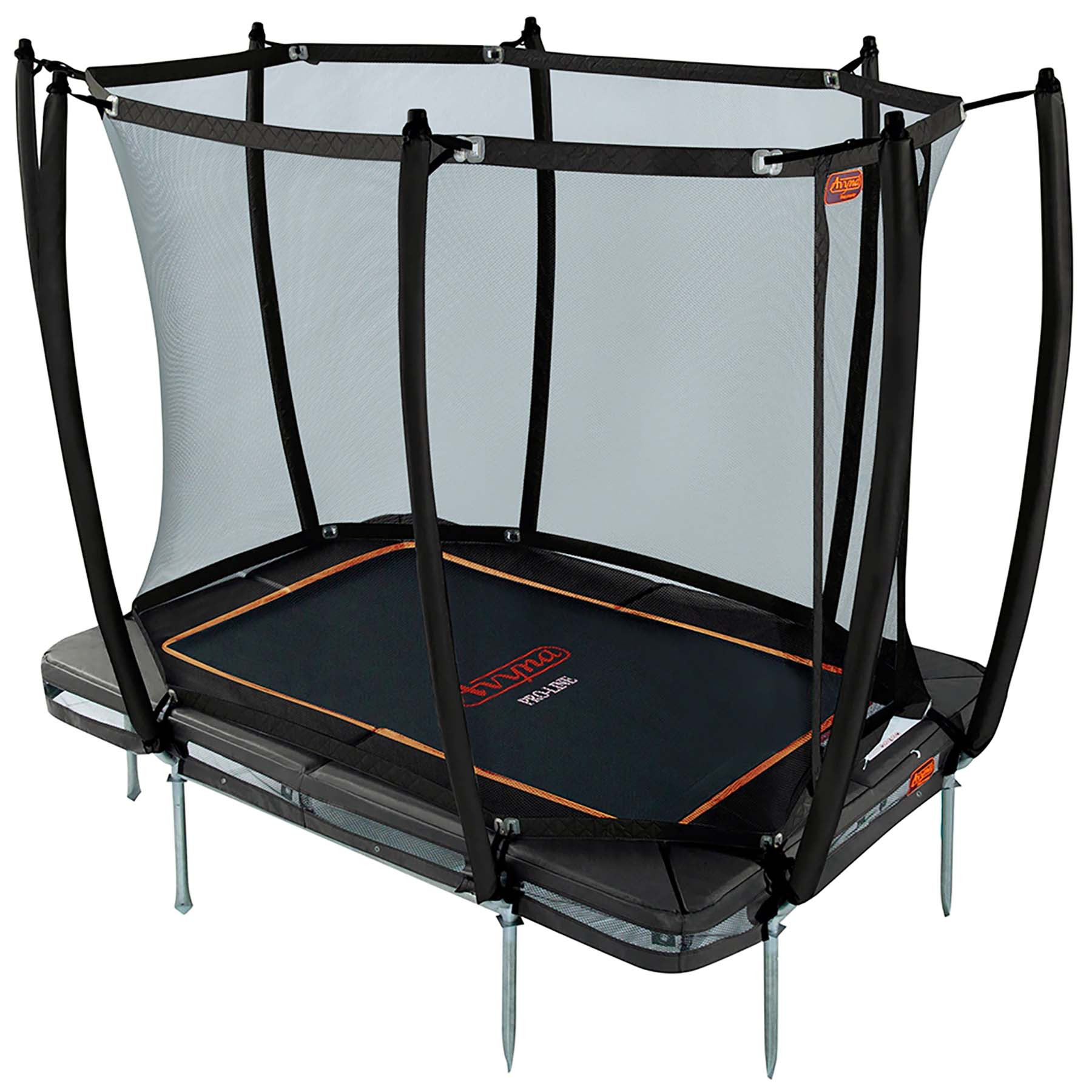 Avyna Trampoline Pro-Line - Inground - mit Sicherheitsnetz 275 x 190 cm (213) - Schwarz