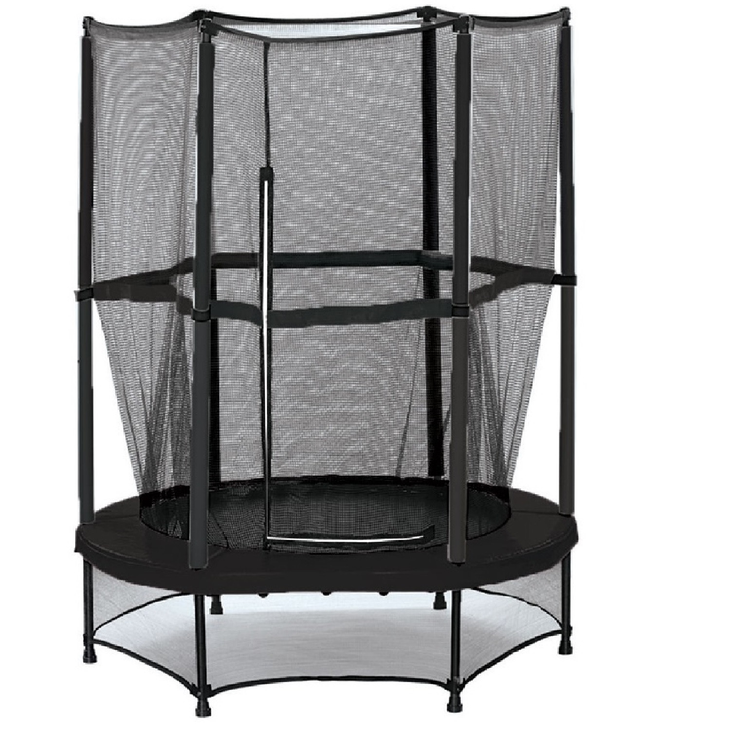 Trampolin mit Sicherheitsnetz - Black Edition - 140 cm 