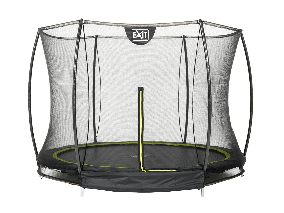 EXIT Silhouette Bodentrampolin ø366cm mit Sicherheitsnetz - schwarz