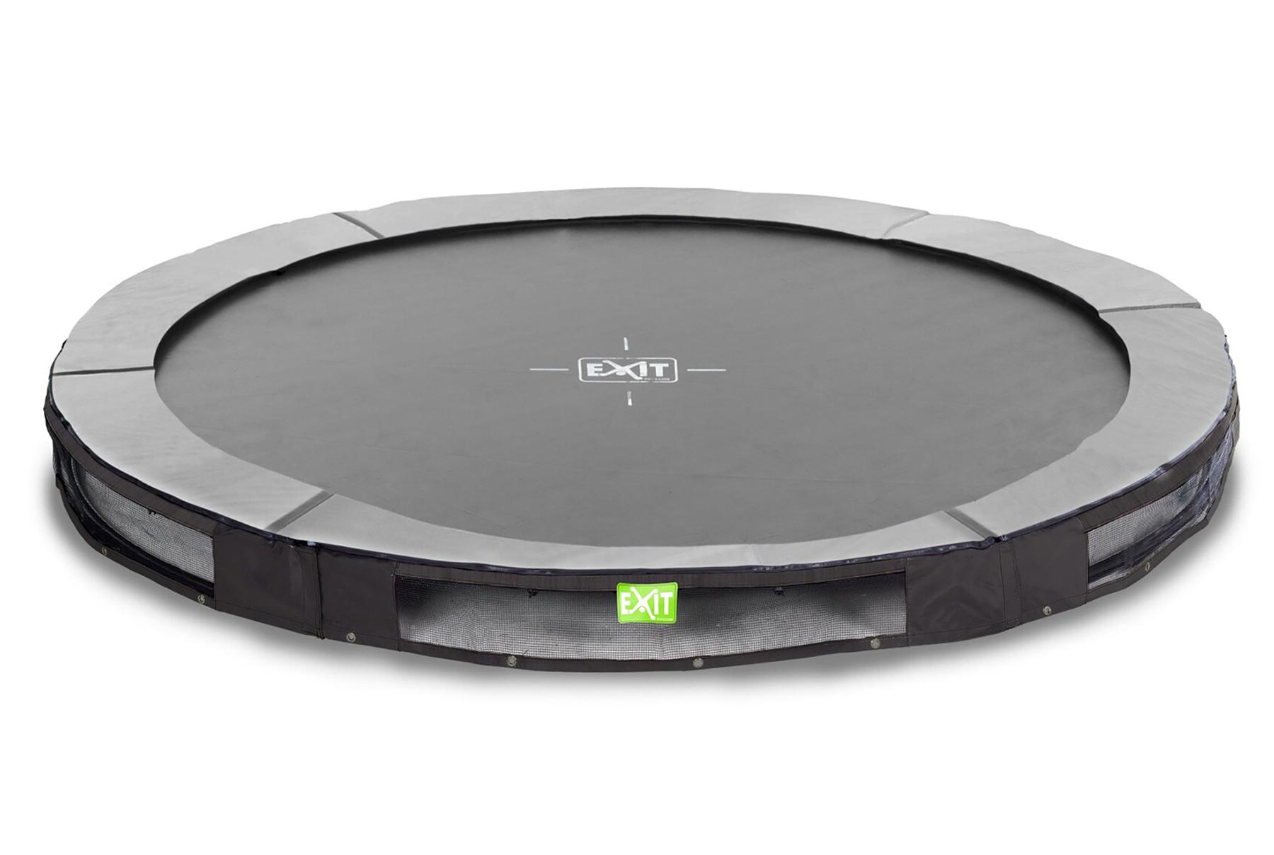 EXIT Elegant sports Bodentrampolin ø305cm - schwarz