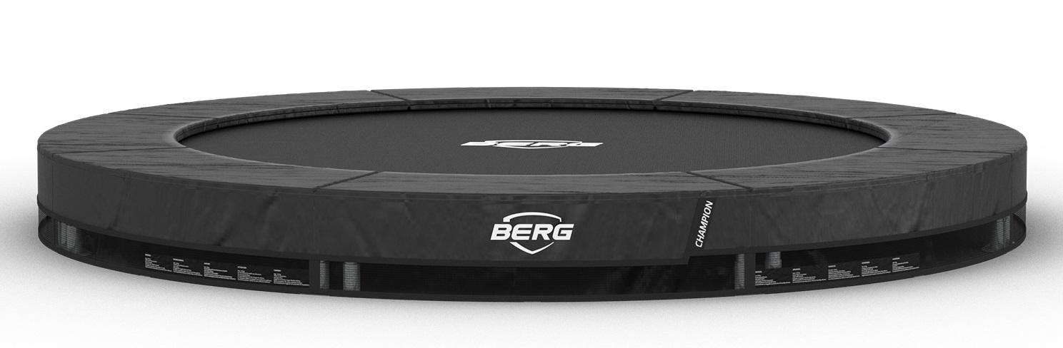 BERG Champion rundes InGround Trampolin 270cm - Anthrazit Grau