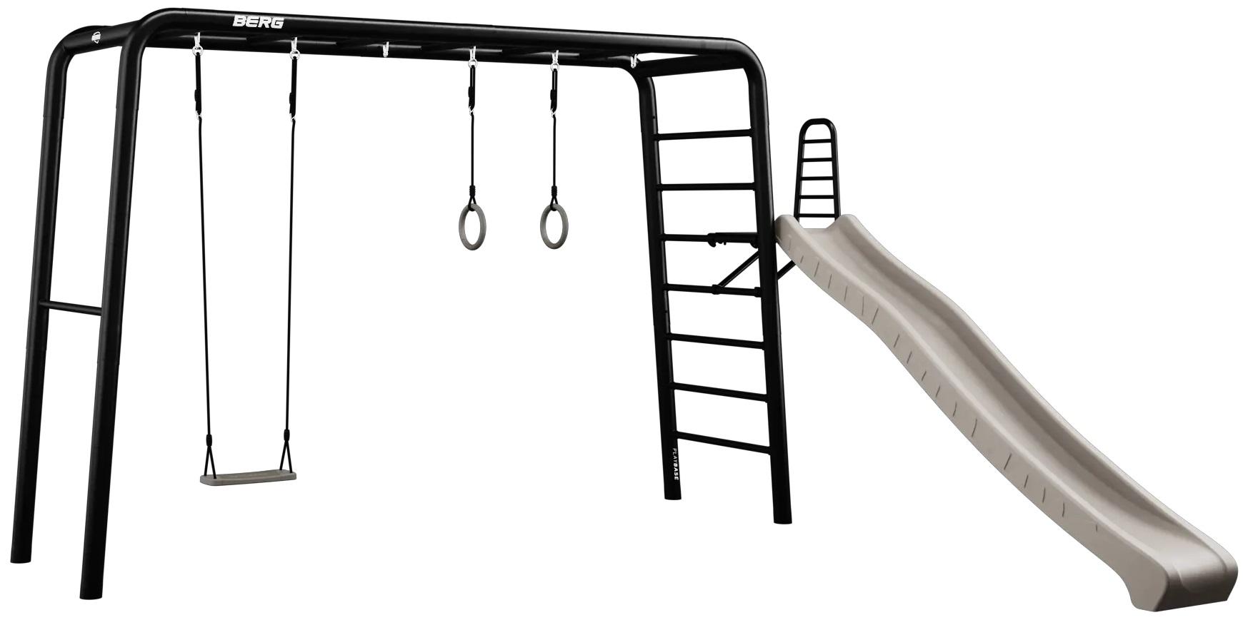 BERG PlayBase 3-in-1 Spielset - groß - mit Gestellgriff und Leiter - PLAY SET