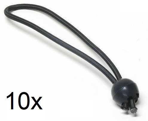 SPRING Gummiband - 10 Stück für Sicherheitsleiste - 20 cm