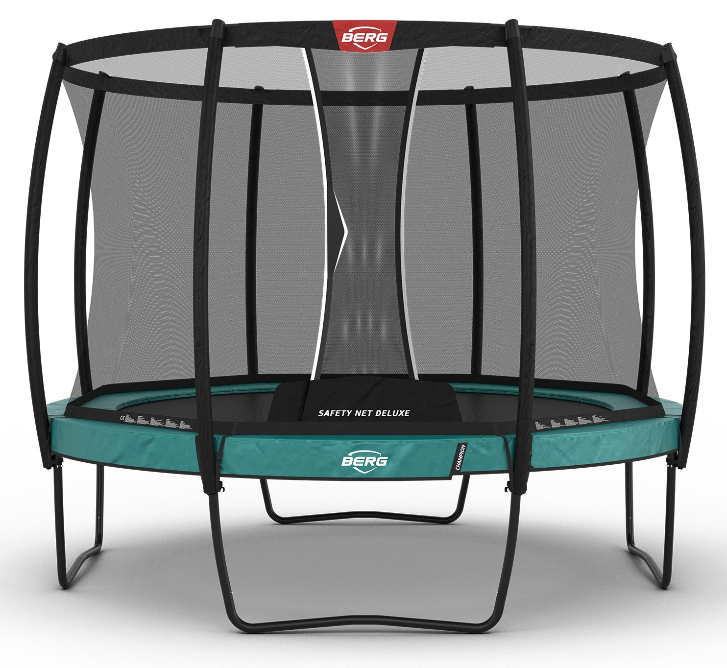 BERG Trampolin Champion mit Sicherheitsnetz - Safetynet Deluxe - 330 cm - Grün