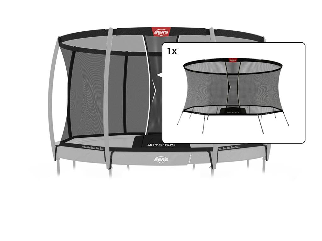 BERG Trampolin-Sicherheitsnetz - Sicherheitsnetz Deluxe - 380 cm - Loses Netz